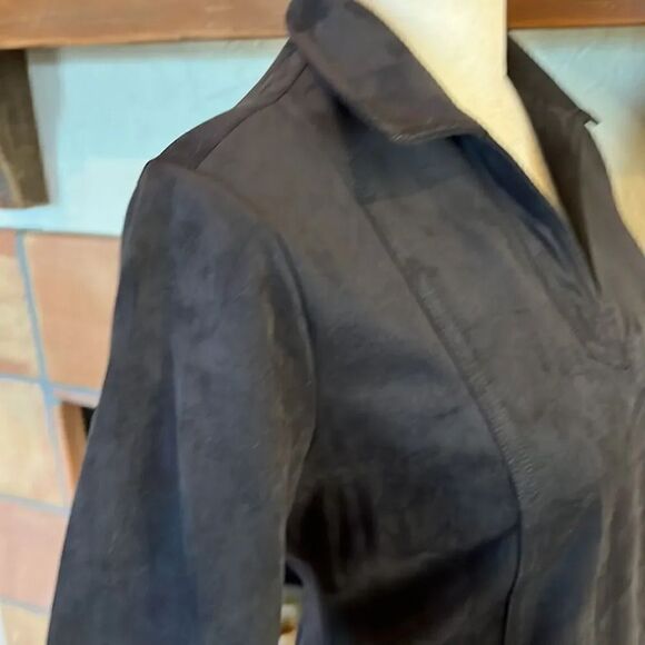 J. McLaughlin black Caelin Faux Suede Dress, XS! - Picture 4 of 15